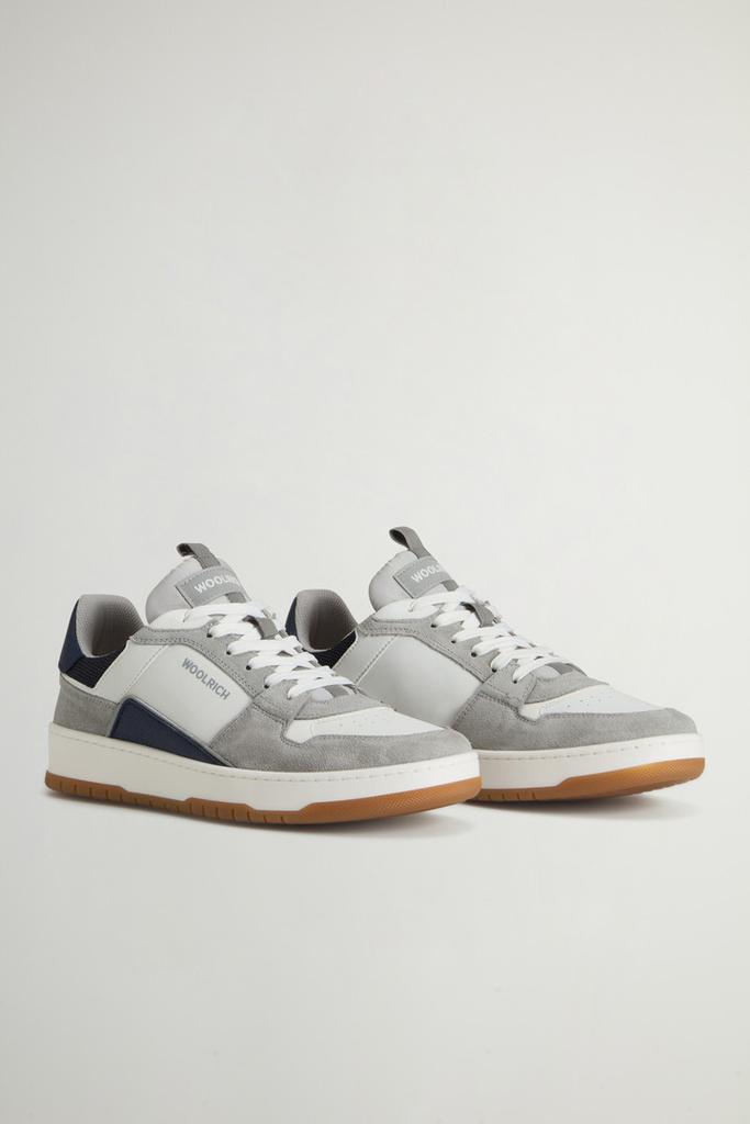 Woolrich Classic Basketball Leather Sneakers - Men - Gray