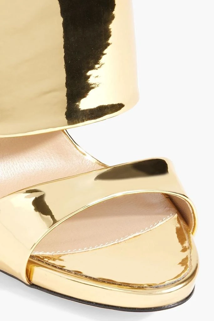Giuseppe Zanotti Andrea faux mirrored-leather mules 4