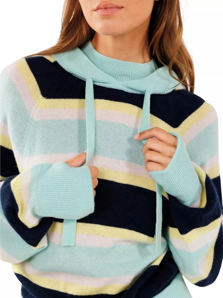 CRUSH CASHMERE Vic Cashmere Striped Hoodie 4