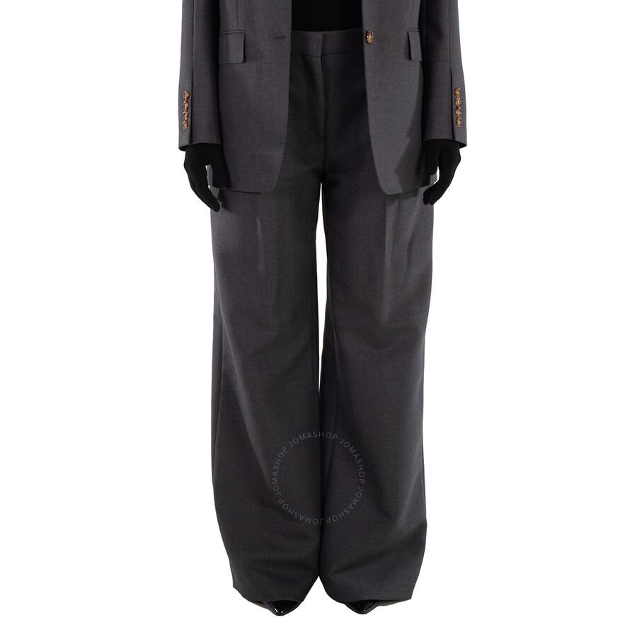 Burberry Anny Wool Straight-Cut Tailored Trousers