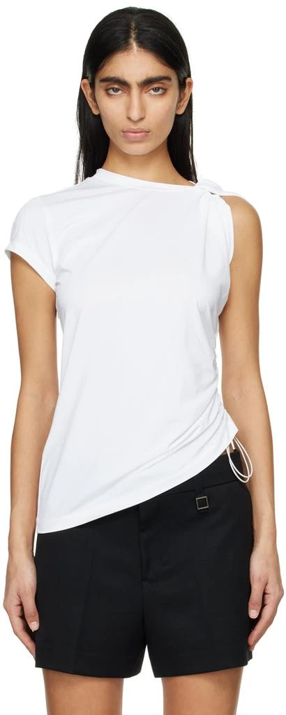 Wooyoungmi White Knotted T-Shirt 1