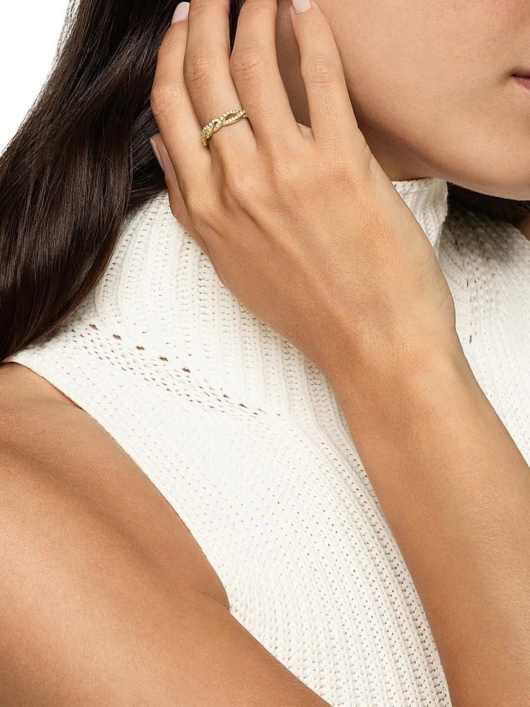 David Yurman Wisteria Band Ring in 18K Yellow Gold 2