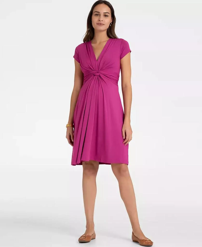Seraphine Women's Knot Front Maternity Dress 1