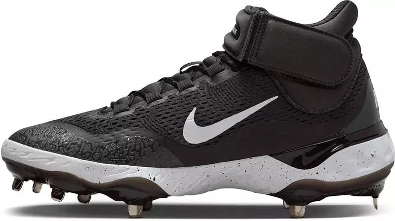 NIKE Nike Men's Alpha Huarache Elite 4 Mid Metal Baseball Cleats 4