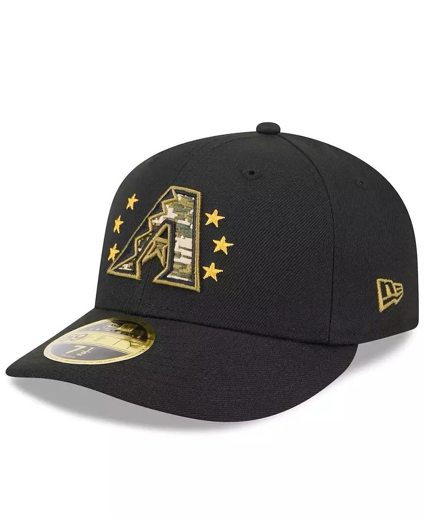 New Era Men's Black Arizona Diamondbacks 2024 Armed Forces Day Low Profile 59FIFTY Fitted Hat 4