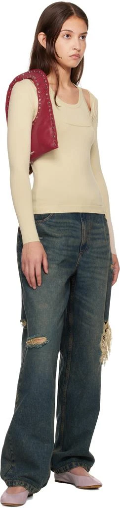 Gimaguas SSENSE Exclusive Beige Étoile Sweater 4