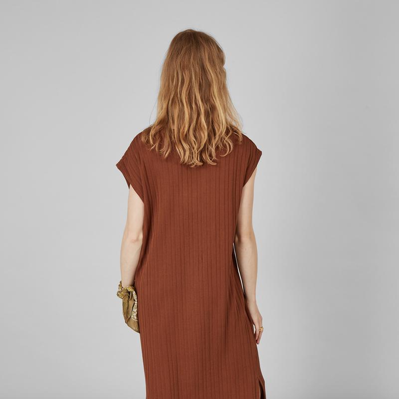 L'Exception Paris Long sleeveless dress Sorrel Horse L'EXCEPTION PARIS