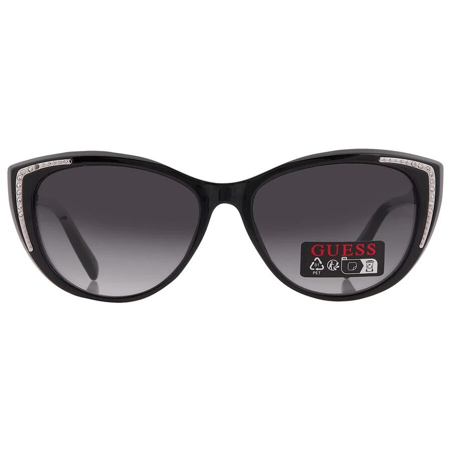 Guess Factory Smoke Gradient Butterfly Ladies Sunglasses 
