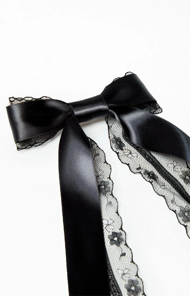 PacSun Satin Lace Bow Barrette 2