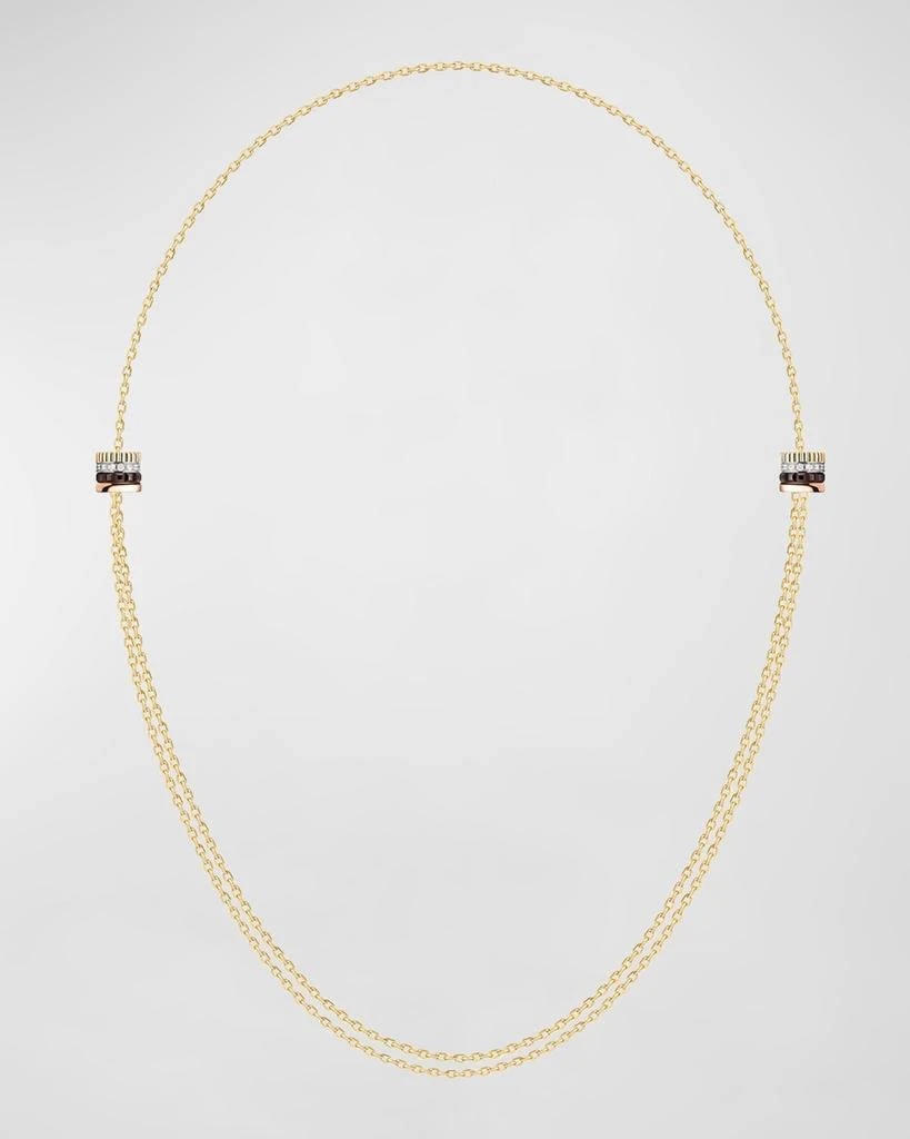 Boucheron Quatre 18K Gold Brown PVD & Diamond Necklace 1