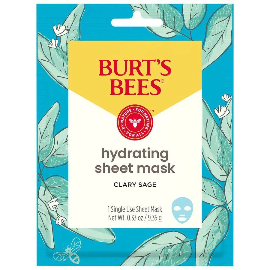Burt's Bees Hydrating Sheet Mask Clary Sage 1