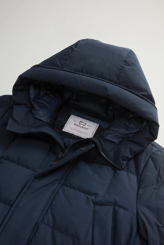 Woolrich Blizzard Parka in Ramar Cloth with Square Quilting - Men - Blue 6