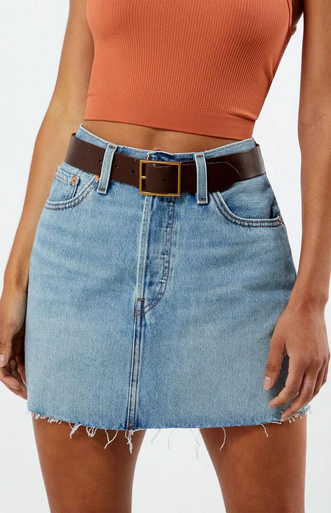 Levi's Icon Woven Minutes Denim Mini Skirt 1