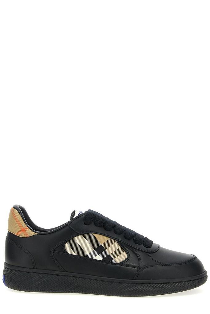 Burberry White Leather Stock Sneaker - Casual Shoes