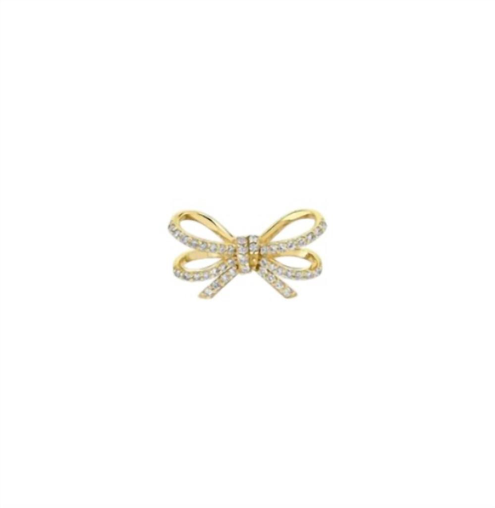Sydney Evan Sydney Evan - Pave Double Bow Studs Earring