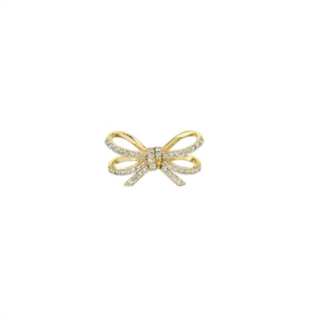 Sydney Evan Sydney Evan - Pave Double Bow Studs Earring 2