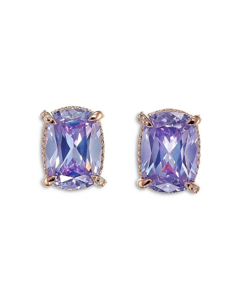 Anabela Chan 18K Rose Gold-Plated Sterling Silver Supernova Simulated Amethyst & Simulated Diamond Stud Earrings 1