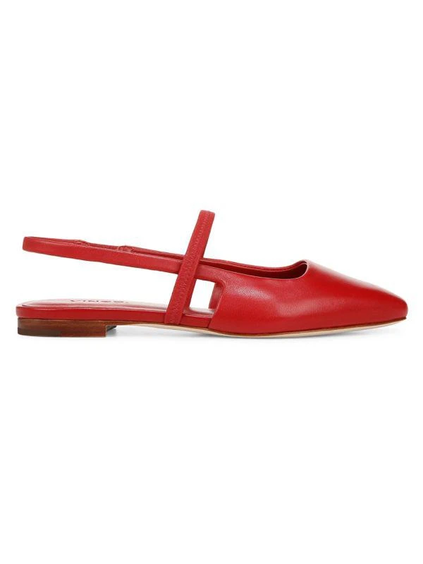 Vince Bernice Leather Slingback Flats 1