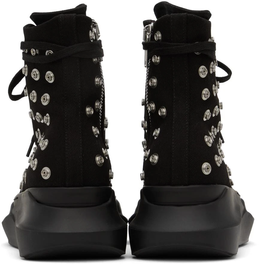 Rick Owens Black Rivet Sneakers 2