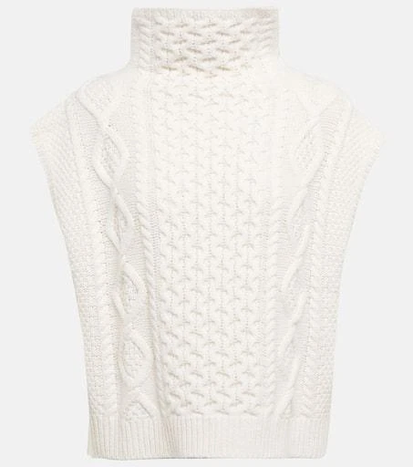 Ralph Lauren Cable-knit wool and cashmere sweater vest 1