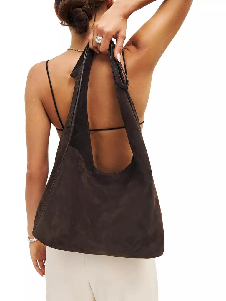 Reformation Medium Vittoria Suede Hobo Bag 2