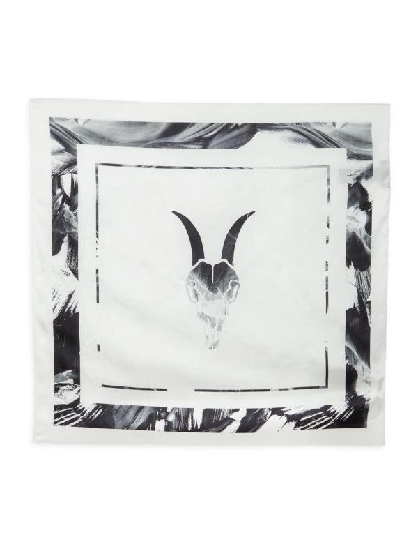 ALL SAINTS Arches Printed Silk Scarf 2