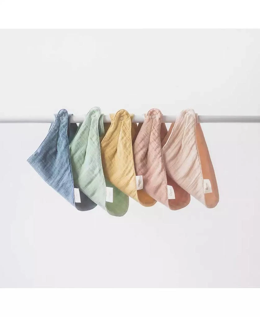 Crane Baby Baby Boys Bandana Muslin Bibs, 3 Piece Set 3