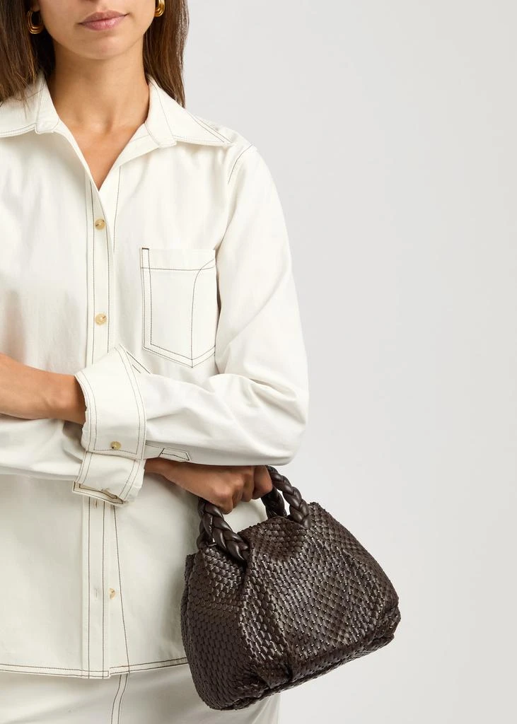 Hereu Bombon M woven leather cross-body bag 5