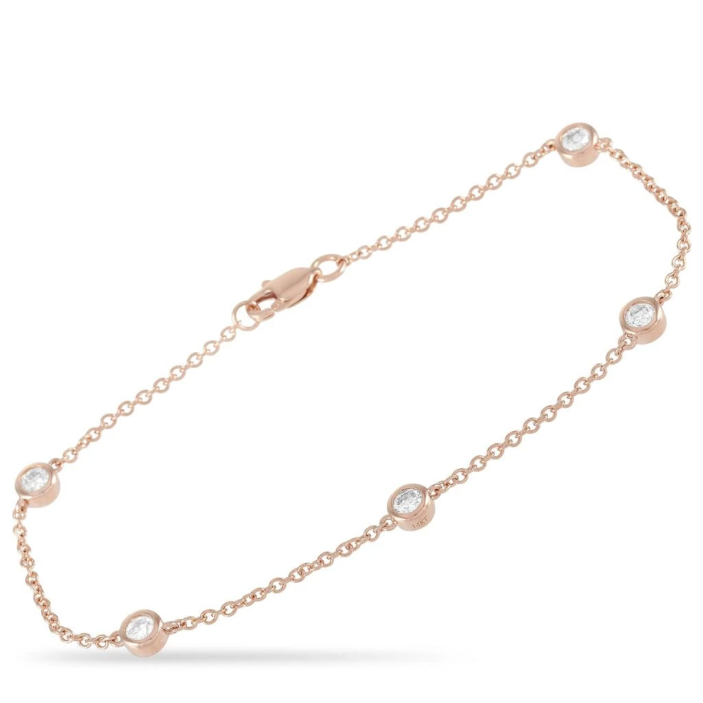 Non Branded 14K Rose Gold 0.50 ct Diamond Bracelet 1