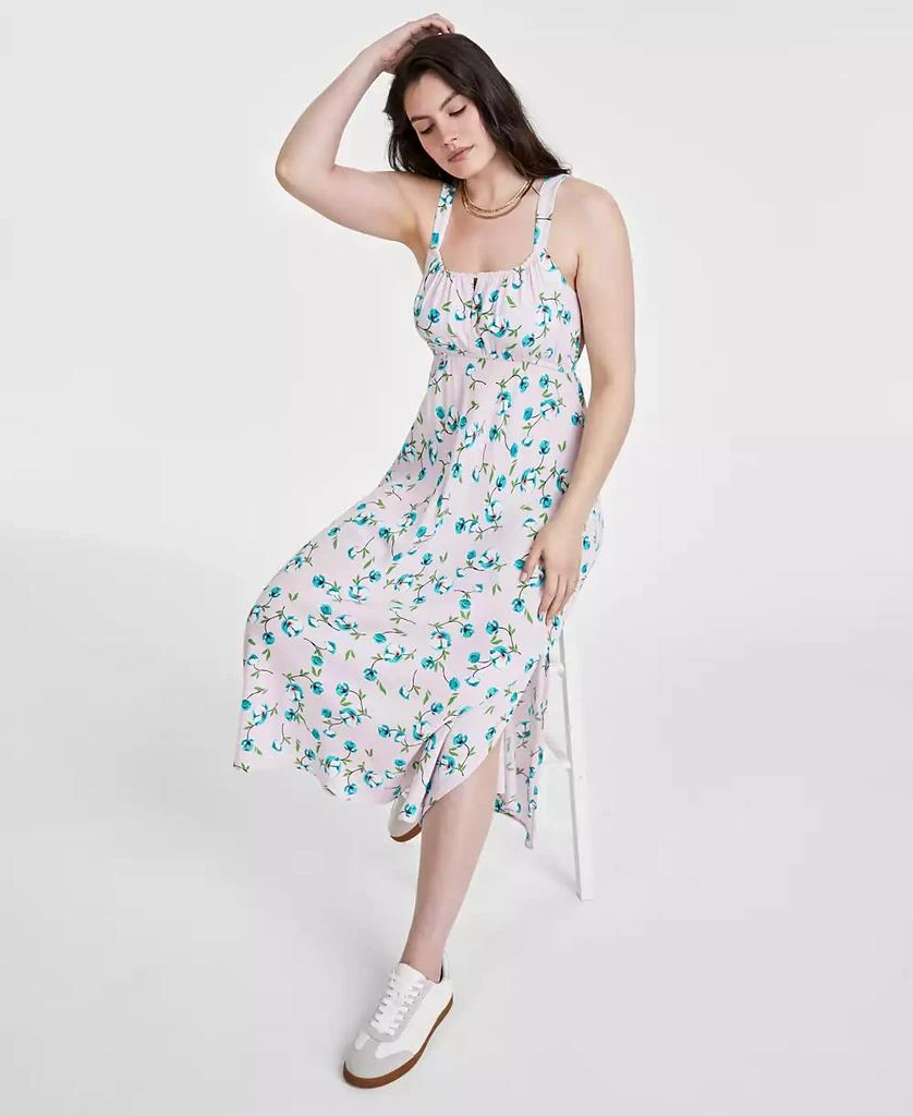 On 34th Women's Printed Empire-Waist Midi Dress, Created for Macy's 2