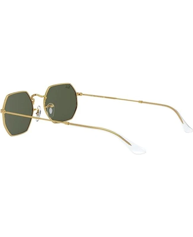 Ray-Ban Ray-Ban Gold Octagonal Metal Green Unisex Sunglasses RB3556N 001 53 5