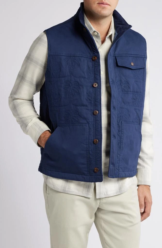 Tommy Bahama Palisades Palm Quilted Vest 1