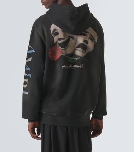 AMIRI Theatre Masks cotton jersey hoodie - Compare Prices