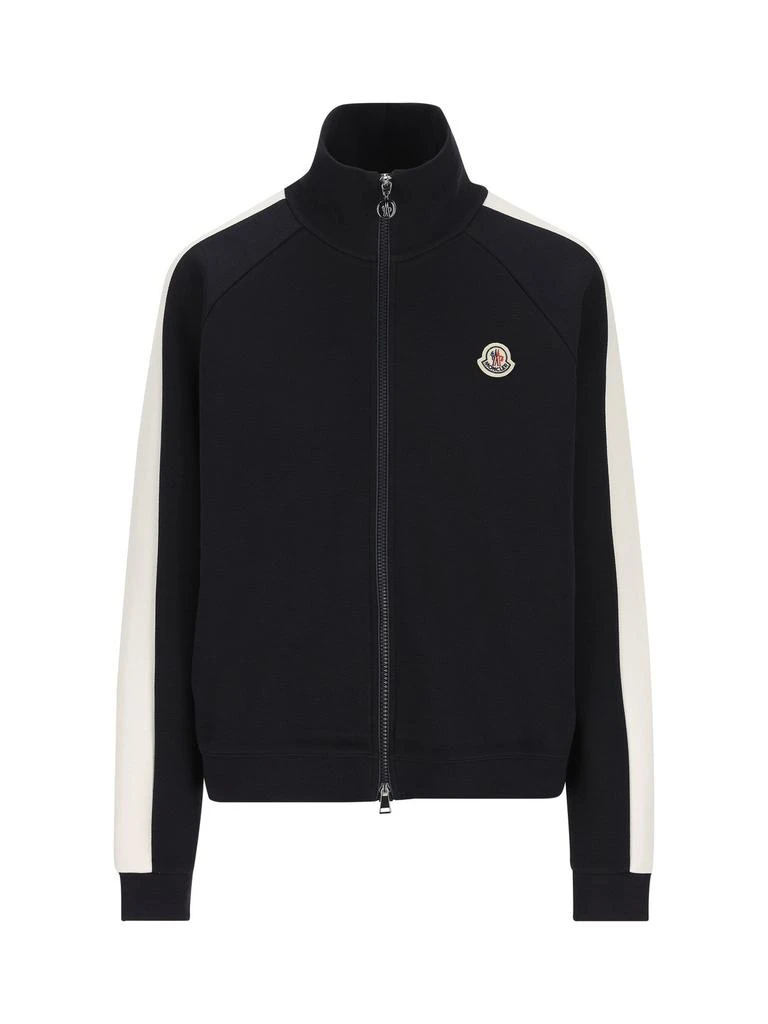 Moncler Moncler Logo Patch Zip-Up Jacket 1