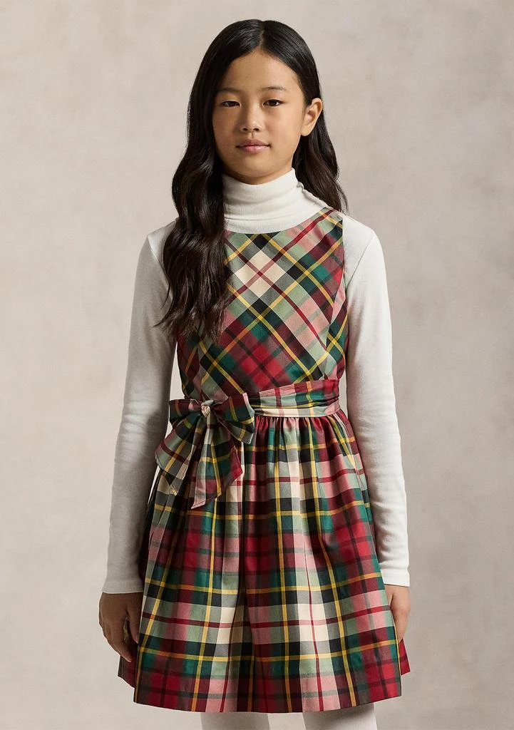 Ralph Lauren Girls 7-16 Plaid Taffeta Dress