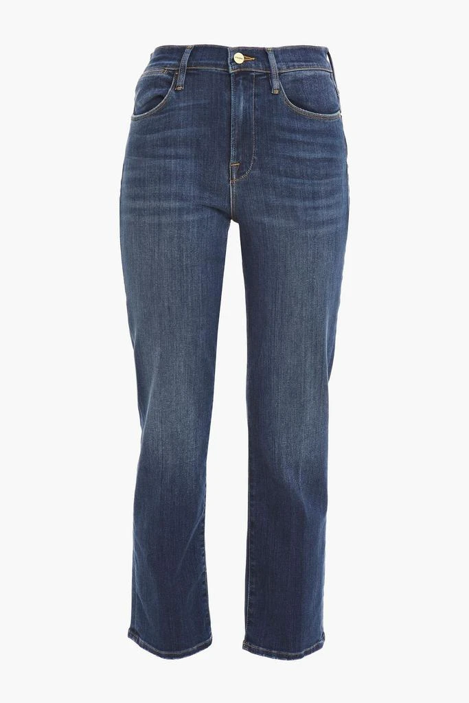 FRAME Le High Straight cropped high-rise straight-leg jeans 1