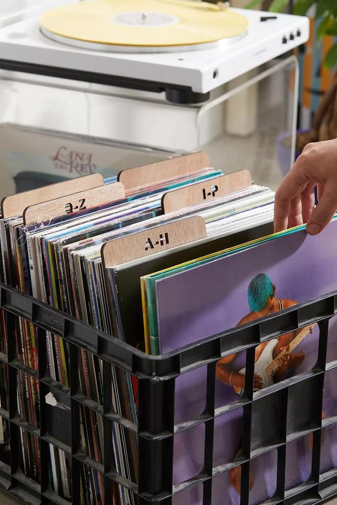 Crosley A-Z Vinyl Record Crate Divider Set 1