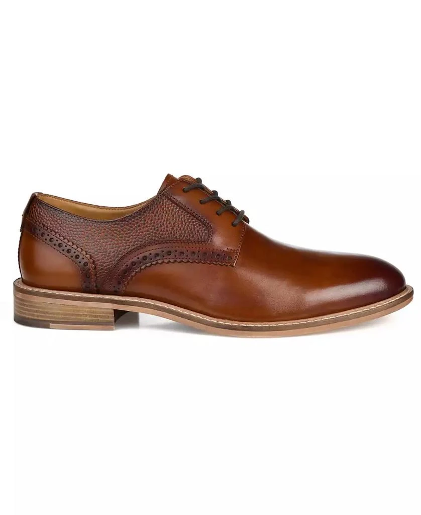 Thomas & Vine Men's Clayton Plain Toe Brogue Derby Shoe 2