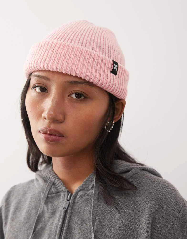 COLLUSION COLLUSION fisherman beanie in cotton candy 1