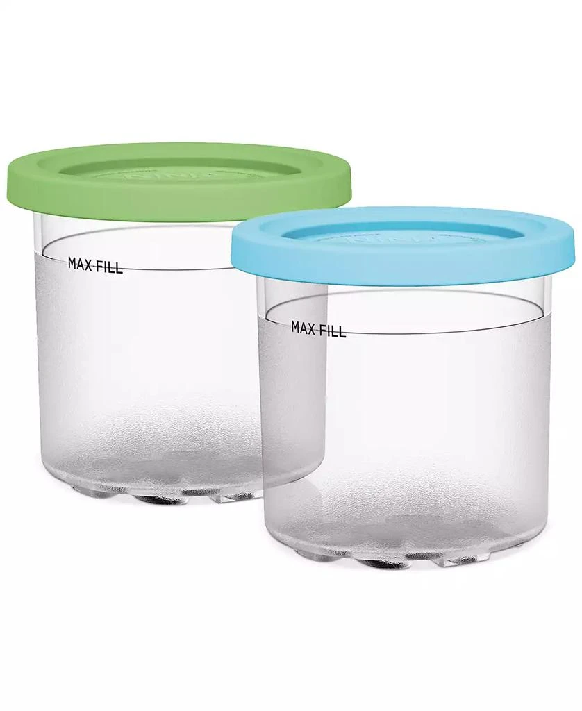 Ninja CREAMi Pint Containers with Colored Lids, Set of 2 1