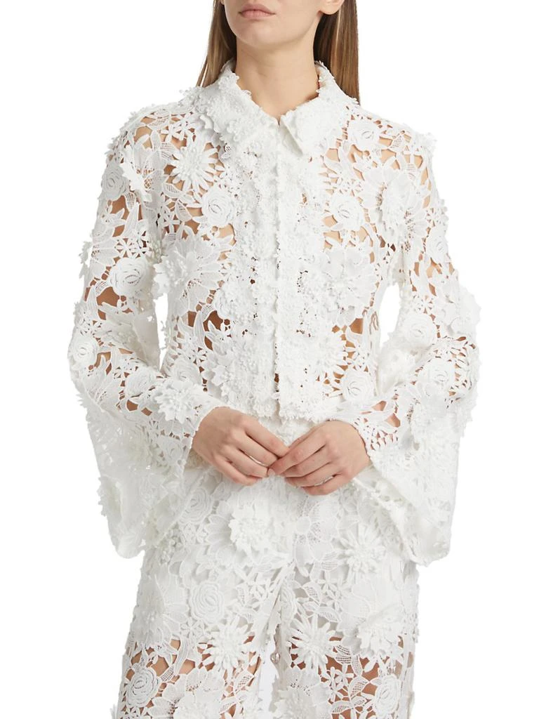 Aknvas Audrey Lace Bell-Sleeve Crop Jacket 3