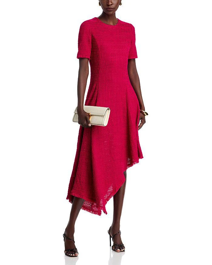 Misook Textured Fit 
Flare Midi Dress 3