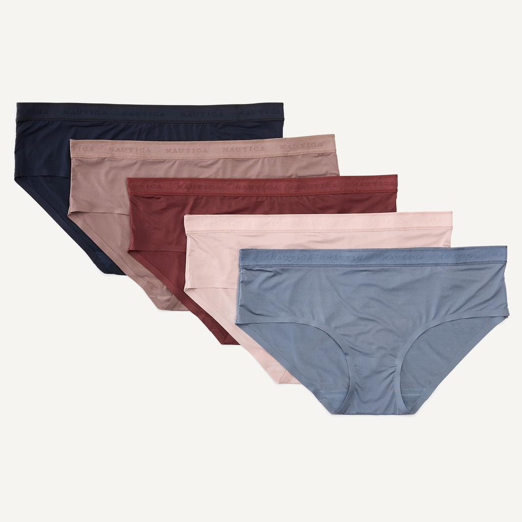 Nautica Womens Hipster Brief, 5-Pack