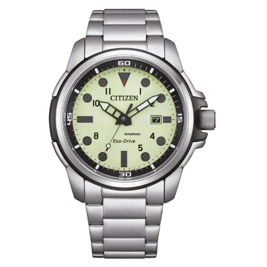 Citizen Eco-Drive Green Dial Men's Watch AW1800-89X 1