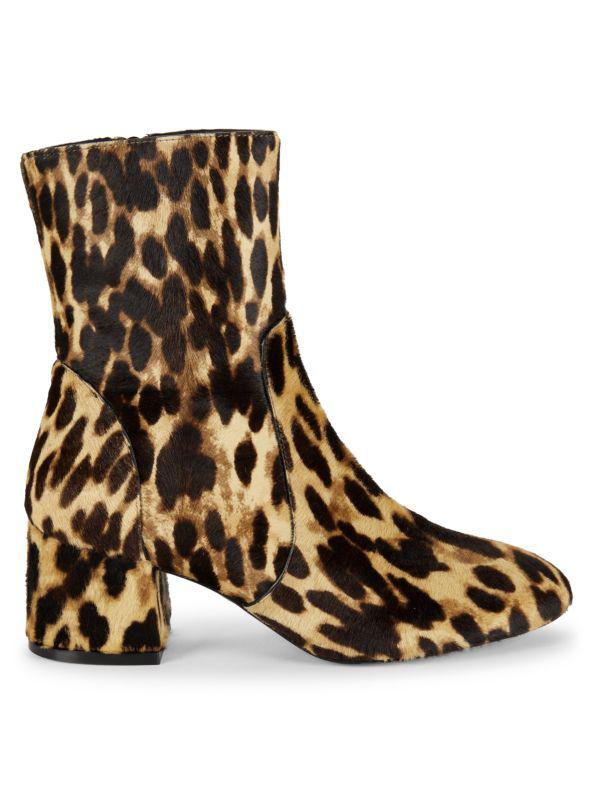 calf hair ankle boots