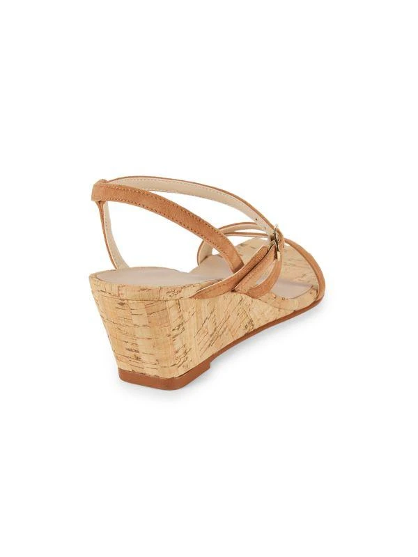 Stuart Weitzman Oasis 50MM Suede Cork Wedge Sandals 3