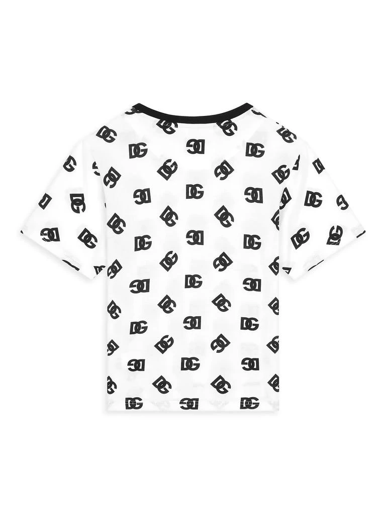 Dolce & Gabbana Little Girl's & Girl's All Over Logo T-Shirt 2