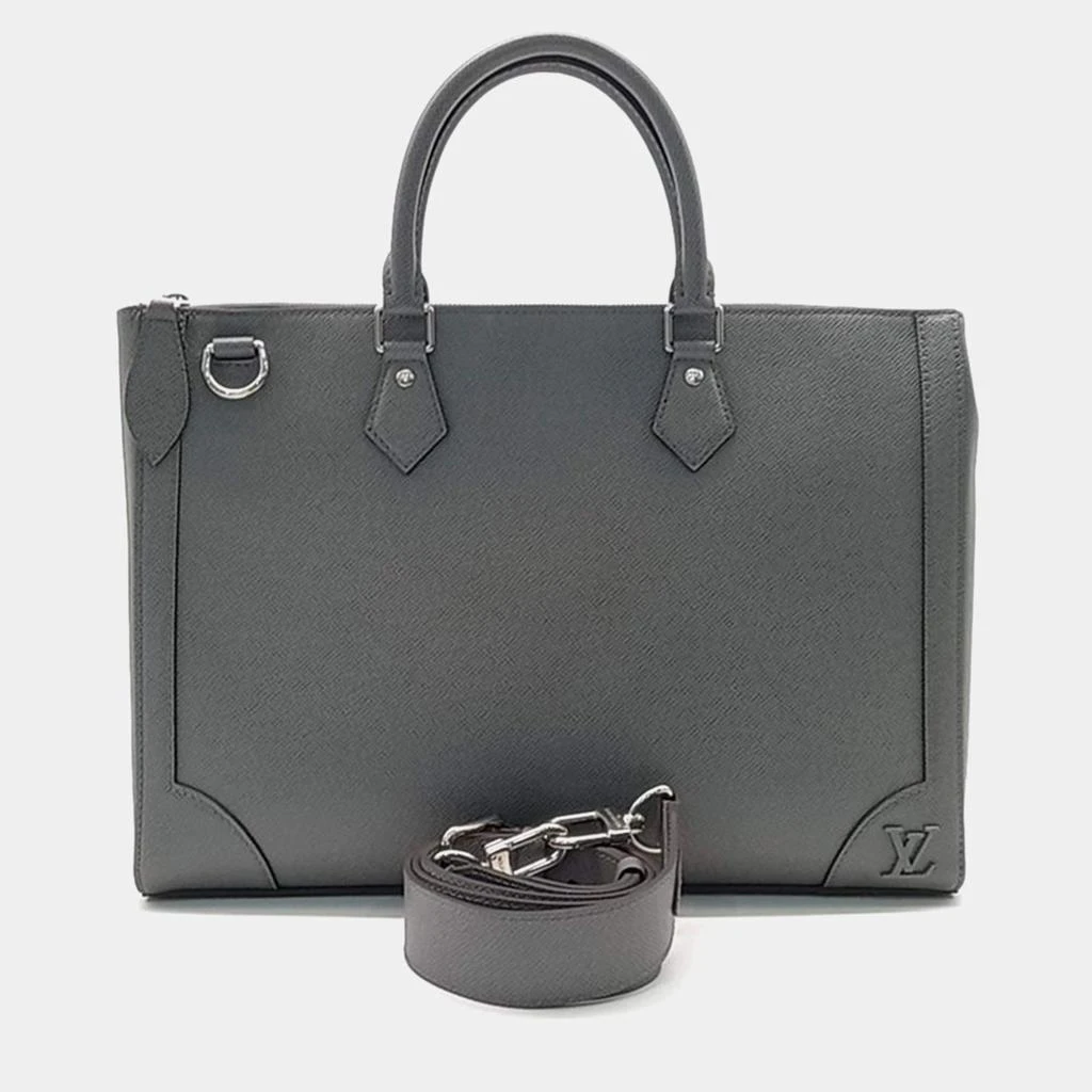Louis Vuitton Louis Vuitton Grey Taiga Leather Slim Briefcase Bag 1