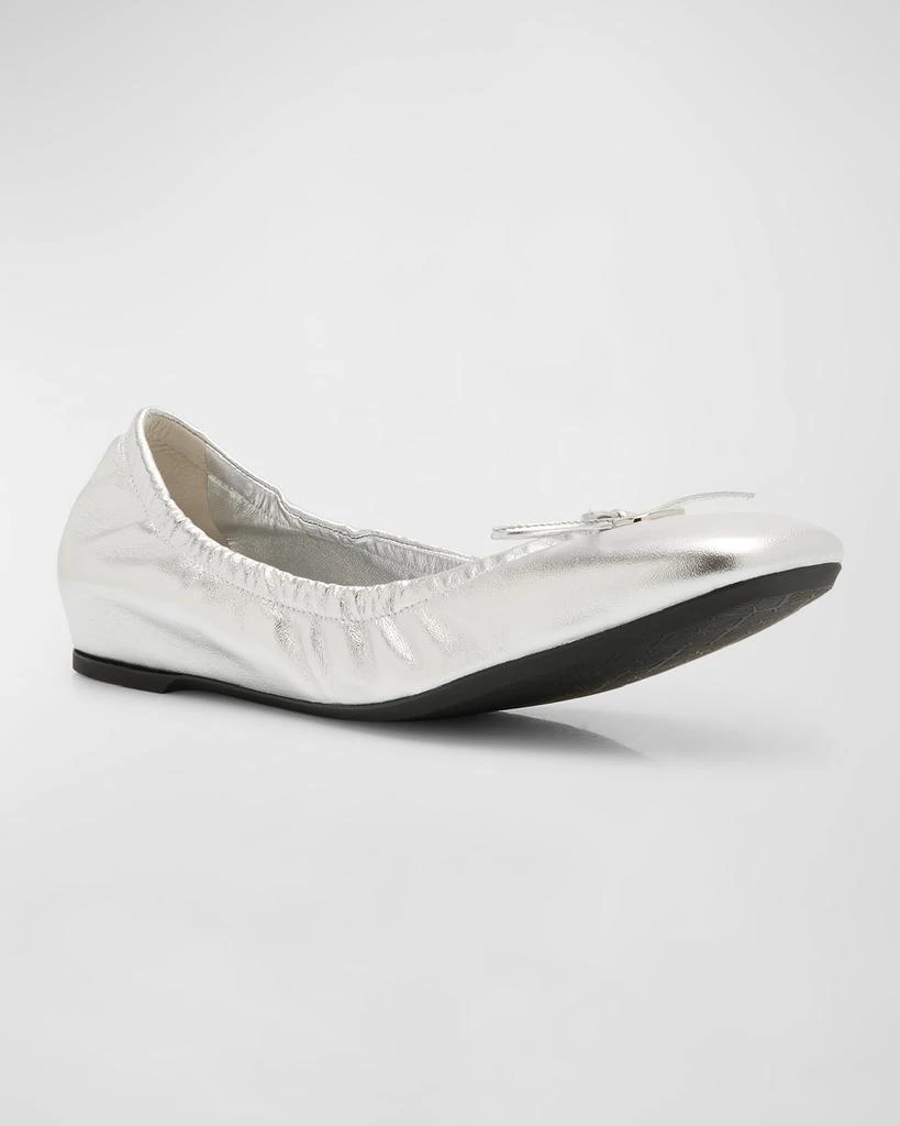 Valentino VLogo Medallion Bow Ballerina Flats 3