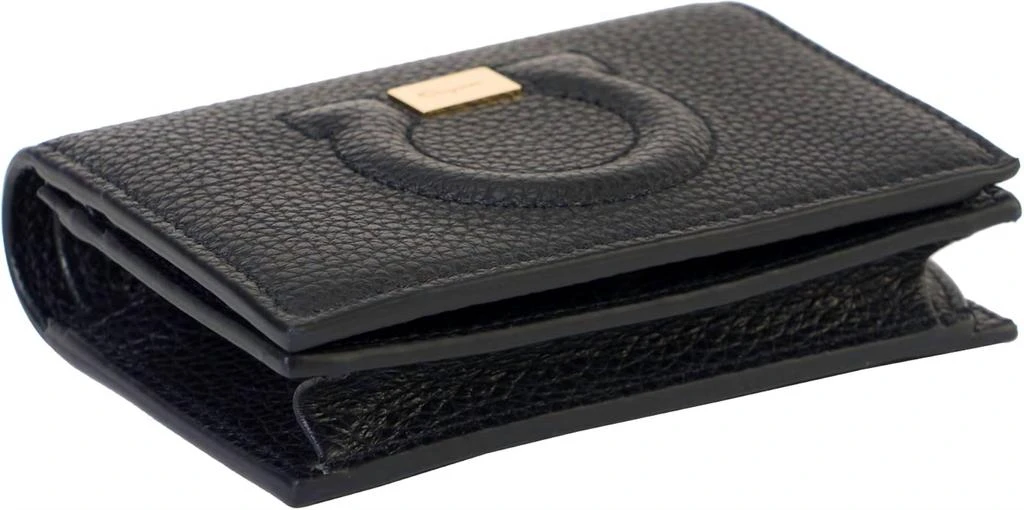 Salvatore Ferragamo Women's Gancini Bifold Wallet In Black 3